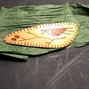 3/$18 Wooden Pin with bird design